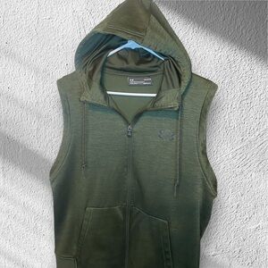 UNDER ARMOUR Green Sleeveless Hoodie